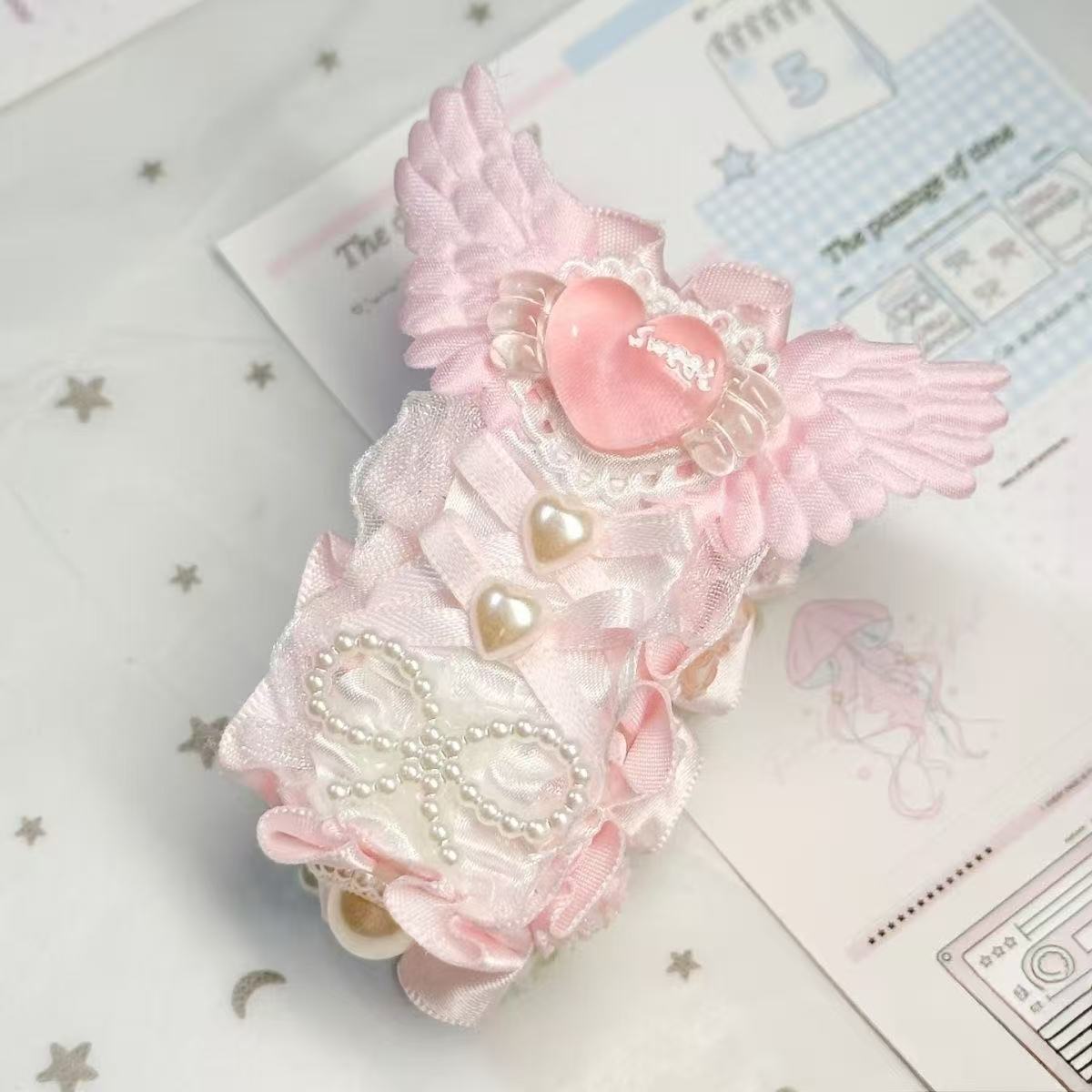 Stationery And Office Supply Chain - Cute Pink Mini Stapler Creamy INS