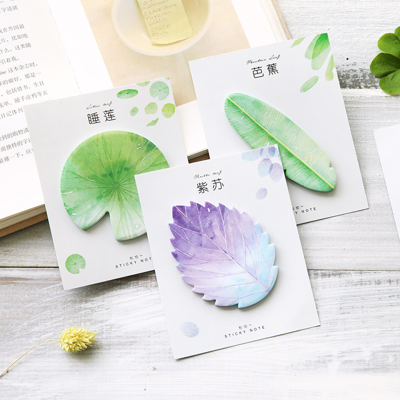 30 Pcs Leaf Sticky notes Plann - Office Stationery Supply List review and price