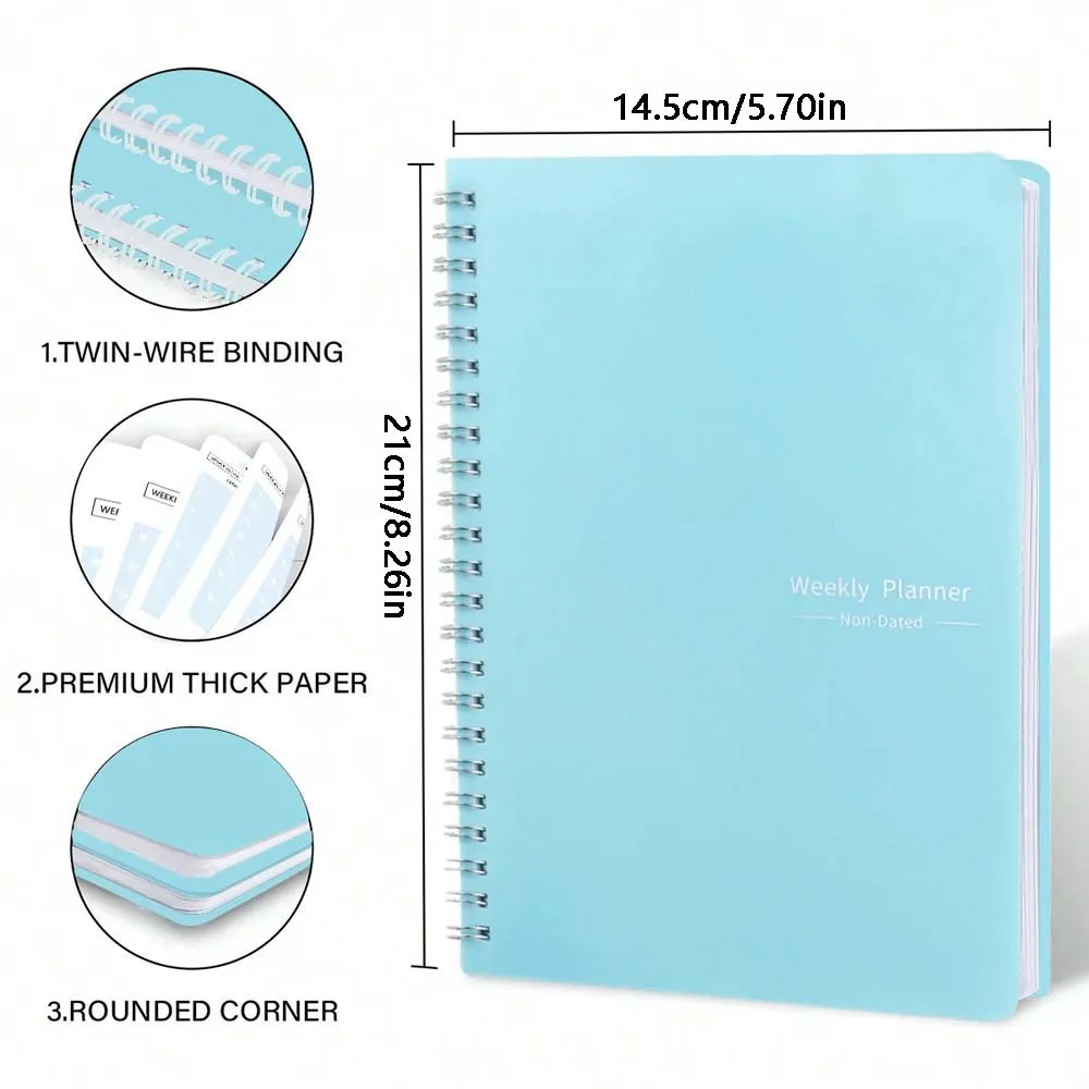 A5 Weekly Planner Coil Daily P - Planner Weekly Budget review and price