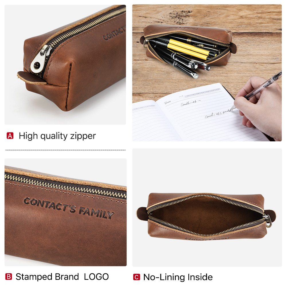 Retro Leather Pencil Case High - Office Stationery Supply Business review and price