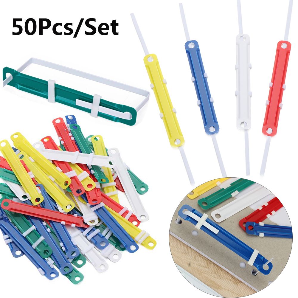 50 PCs/Set File Paper Fastener - Binder Clip Assorted review and price