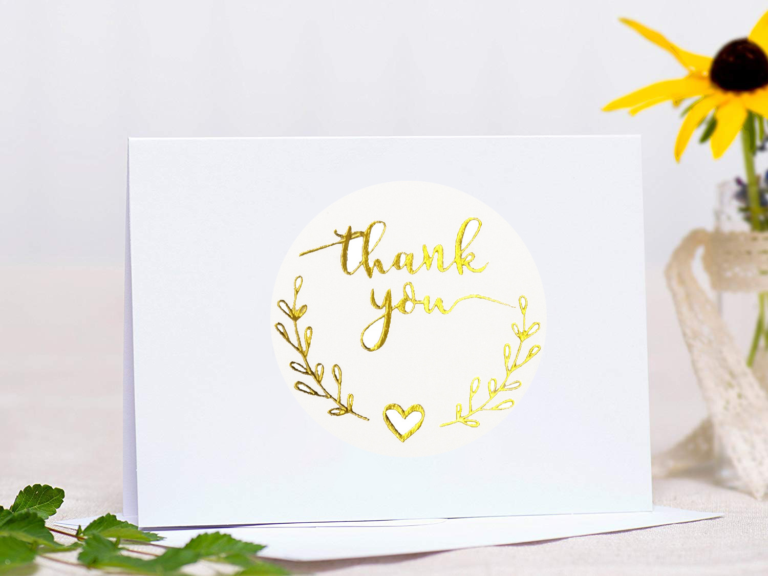 100-500pcs Gold Thank You Stic - Stationery Supply Business review and price