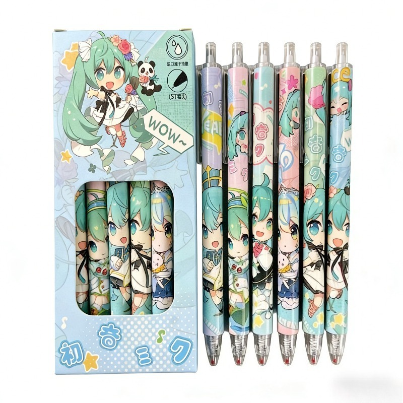 Hatsune Miku quick-drying gel  - Gel Ink Pen Set review and price