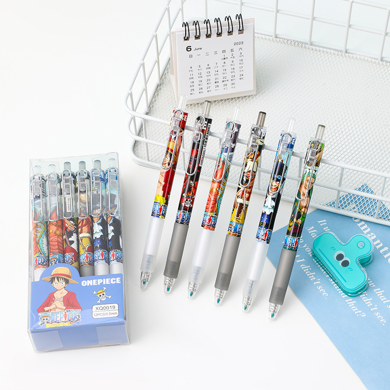 Anime One Piece 12/24Pcs Black - Gel Ink Pen Set review and price