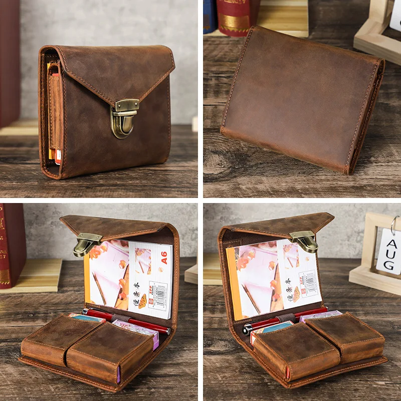 Luxury Retro Leather Notebook  - Office Stationery Supply Business review and price