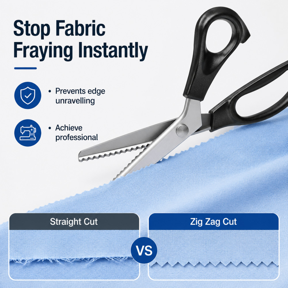 Stainless Steel Pinking Shears - Scissors Stainless Craft review and price