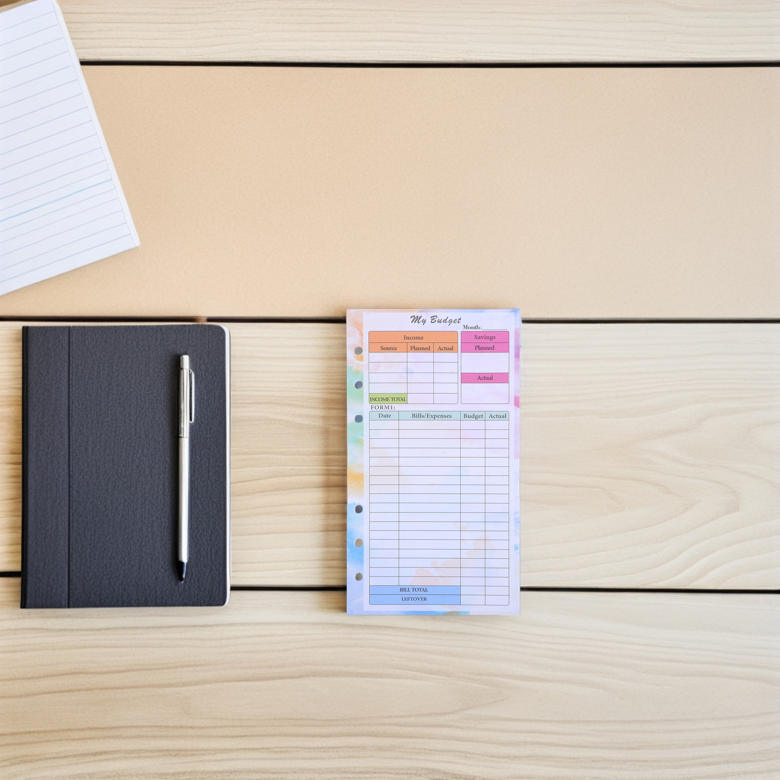 28Sheets A6 Planner Refillable - Planner Weekly Budget review and price
