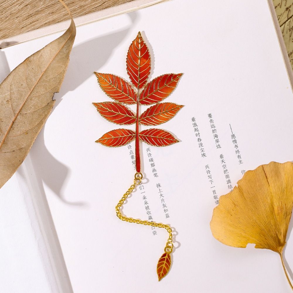 Metal Leaves Bronzing Bookmark - Stationery And Office Supply Chain review and price