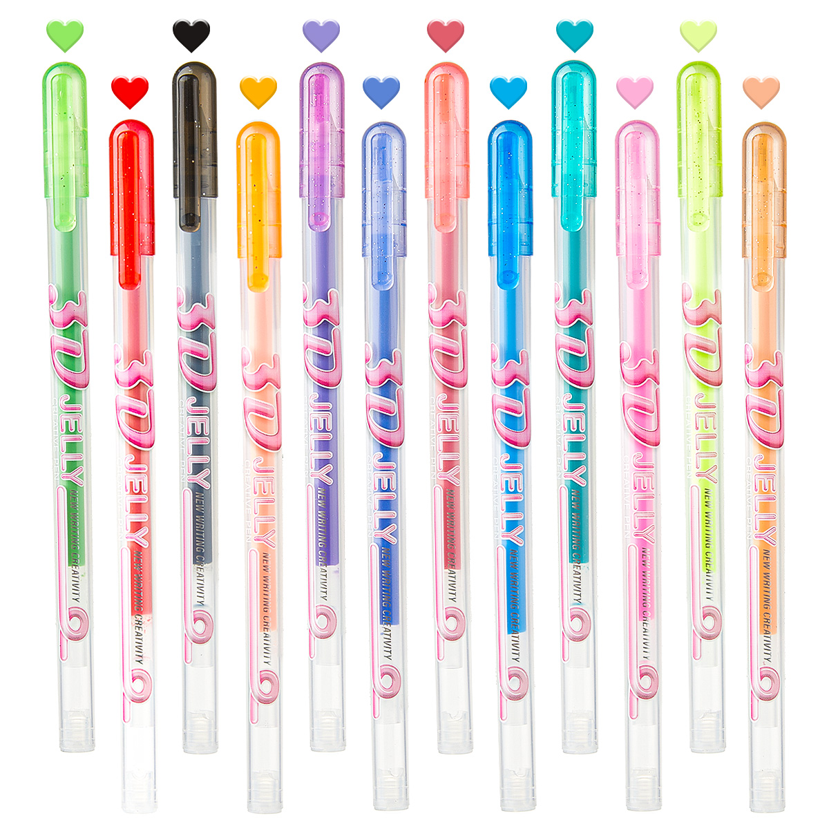 SHANDS 12PCS 3D Jelly Gel Pens - Gel Ink Pen Set review and price