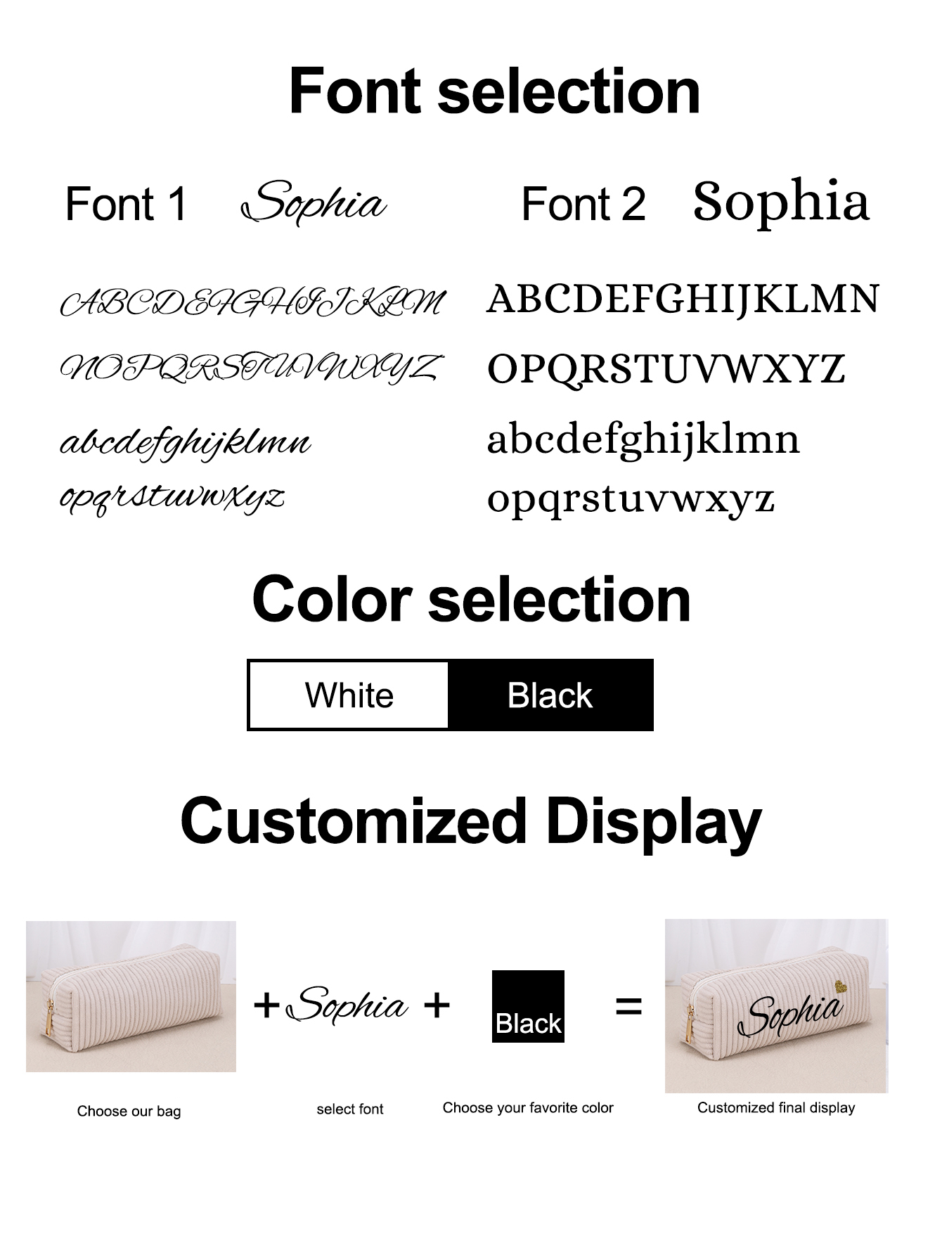 Custom Name Heat Transfer Cord - Pencil Case Large review and price