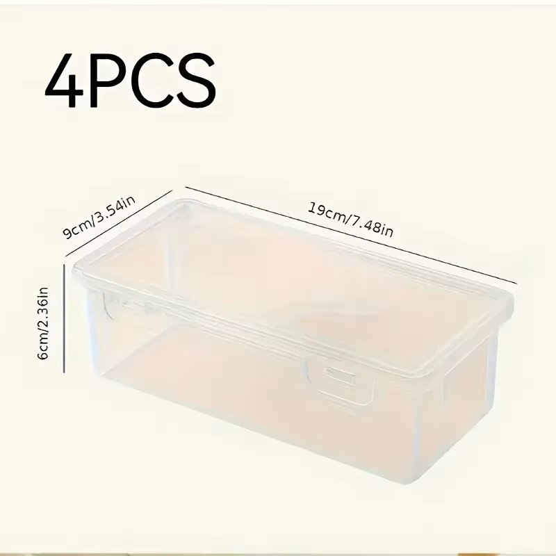 4 large transparent PP storage - Stationery Office Supply Store review and price