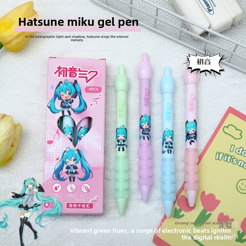 Kawaii Hatsune Miku Gel Pen Cu - Gel Ink Pen Set review and price