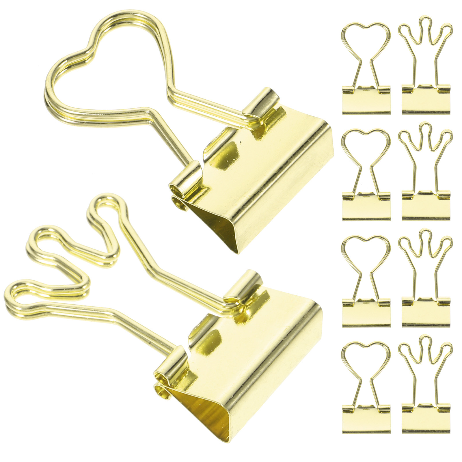 10Pcs Heart Shape Tail Binder  - Binder Clip Assorted review and price