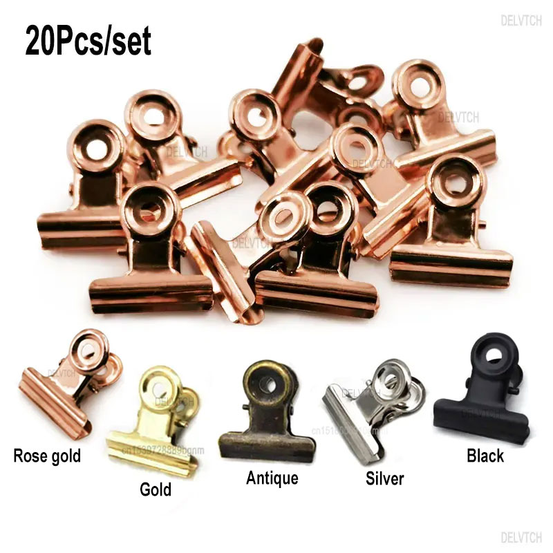 20PCS/Set 21mm*23mm Round Meta - Binder Clip Assorted review and price