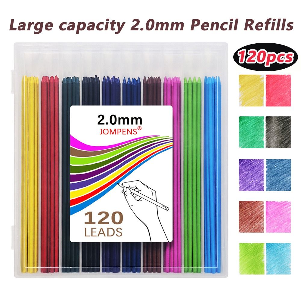 120pcs 2.0mm Lead Pencil Refil - Mechanical Pencil Lead review and price