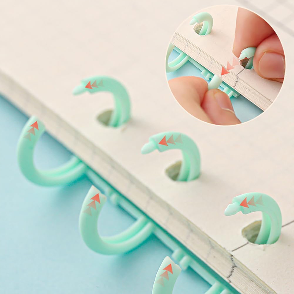 5/10Pcs Loose Leaf Binder Ring - Binding Comb Plastic review and price