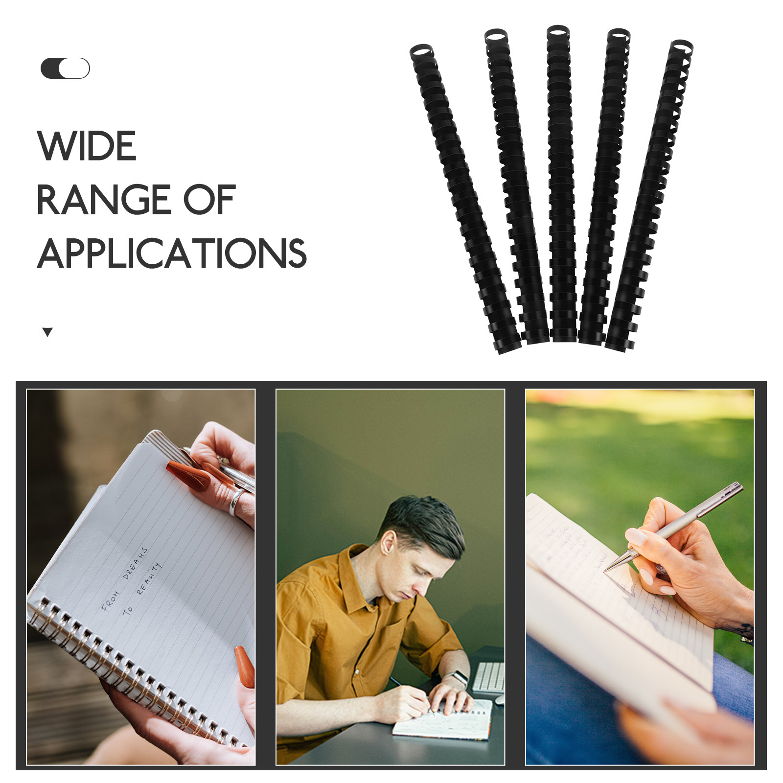 50Pcs Binding Combs 21 Rings P - Binding Comb Plastic review and price
