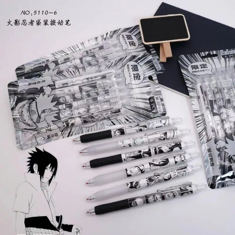 Naruto 6Pcs/set Gel Pen Anime  - Gel Ink Pen Set review and price