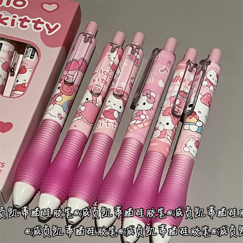 6PCS/Set Cartoon Hello Kitty G - Gel Ink Pen Set review and price
