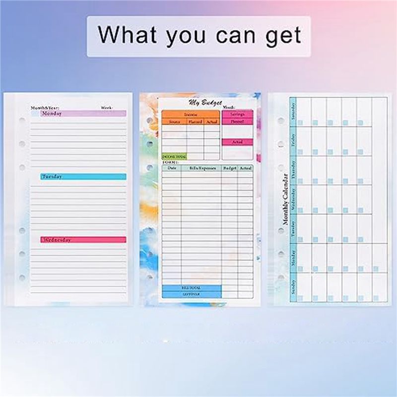 N36R-2 Set A6 Budget Planner R - Planner Weekly Budget review and price