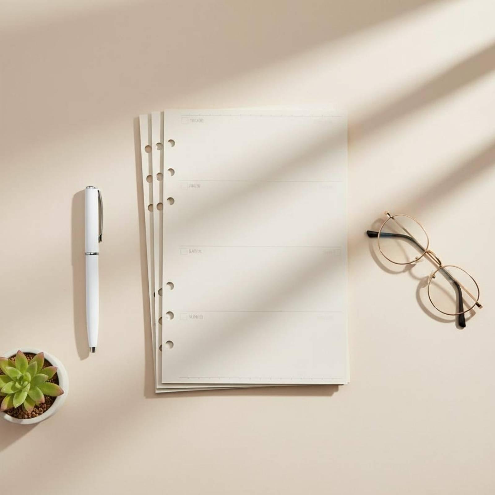 Loose Leaf Refill Standard Bin - Planner Weekly Budget review and price