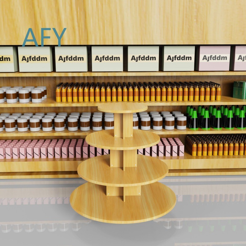 Wooden Round Cabinet for Super - Stationery Office Supply Store review and price